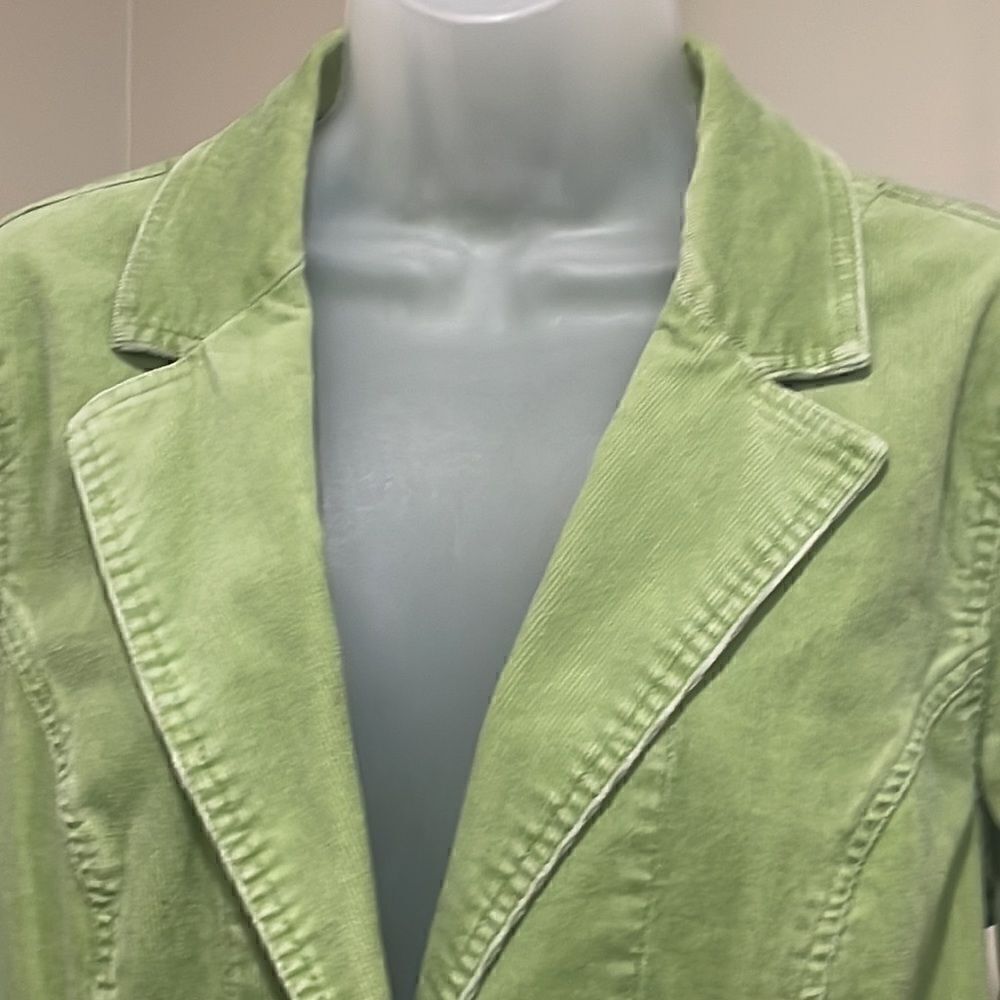 NWOT Style & Co. Green Corduroy Jacket.  Size M medium 8/10 - Picture 2 of 10
